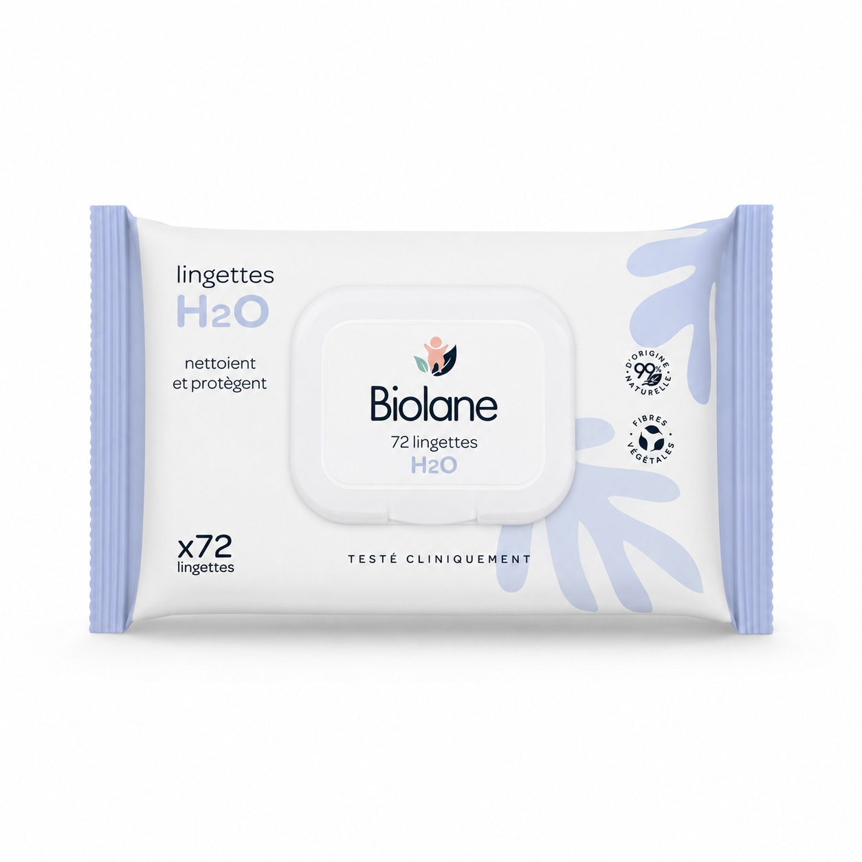 Biolane Lingettes H2O 72 pièces