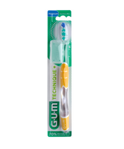 Gum Technique+ Brosse à Dents Jaune Medium 493