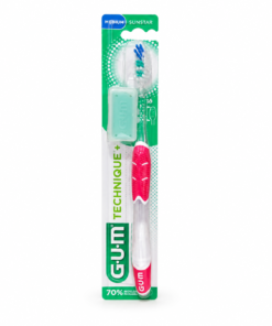Gum Technique+ Brosse à Dents Rouge Medium 493