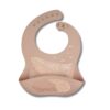 Canpol Babies Bavoir Silicone couleur Beige avec Poche 4m+