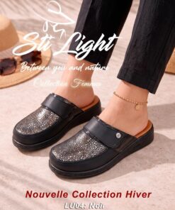 Sabot Orthopédique STI Femme Noir LU04