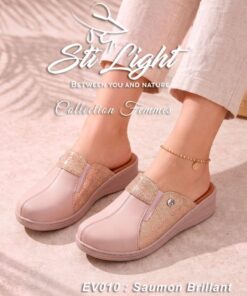 Sabot Orthopédique STI Femme Saumon Brillant EV010