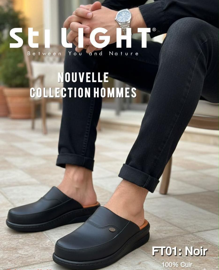 Sabot Orthopédique STI Homme Noir FT01