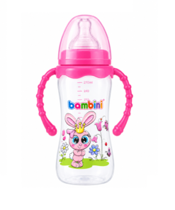 Bambini Biberon avec Anse Rose 270ml 901