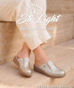 Sabot Orthopédique STI Femme Dorée Croco EV010